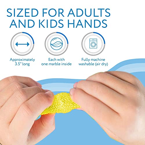 The Original Monkey Fidgetz Mesh-And-Marble Fidget Toy - 8-Pack - Helps Stress / Anxiety For Adults And Kids - Great Mesh And Marble Toys For Sensory Need - No Bpa - By Impresa Products #TOP1