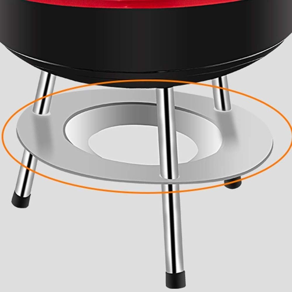 Grill do użytku domowego, piekarnik na węgiel drzewny, przenośna mini półka grilla zewnątrz, mały okrągły z pokrywką, zdejmowany korpus piekarnika ułatwiający czyszczenie,Grill ogrodowy