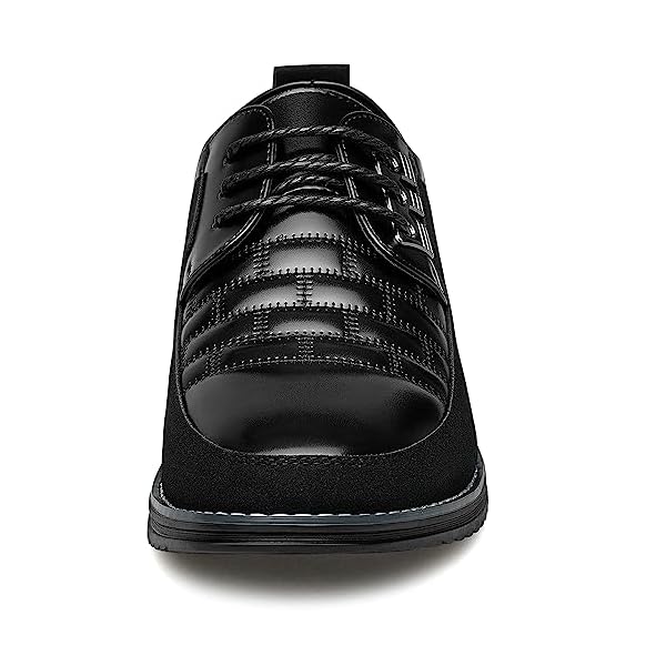 Men's Premium Leather Dress Shoes Comfort Business Casual Oxford Shoes Fashion Dress Sneakers Soft Loafers Derby Shoe for Office Working Walking Driving - Image 8