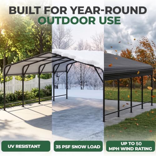 Easyhawk 20x20 FT Metal Carport
