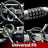 Steering Wheel Lock - High-Strength Anti-Theft Security with Customizable 5-Digit Combination, Adjustable Fit, Universal Design, Heavy-Duty Build, and 2-Year Warranty for Maximum Vehicle Protection #5