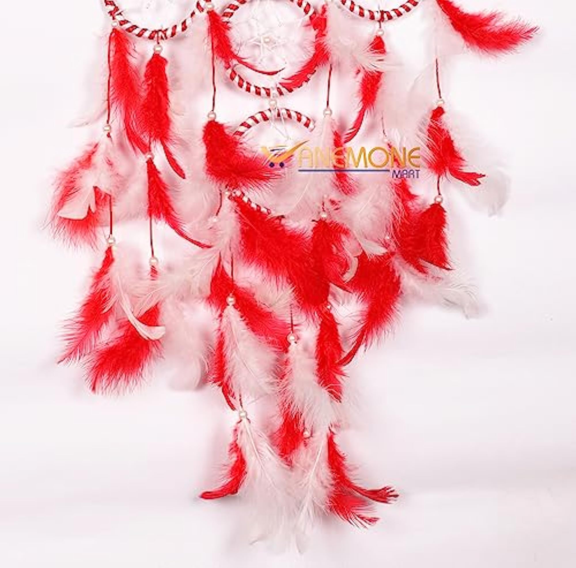 Dream Catcher Red & White, 4 Ring Design