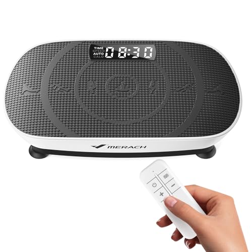 MERACH Vibration Plate Exercise Machine, Curved Vibration Plate for Lymphatic