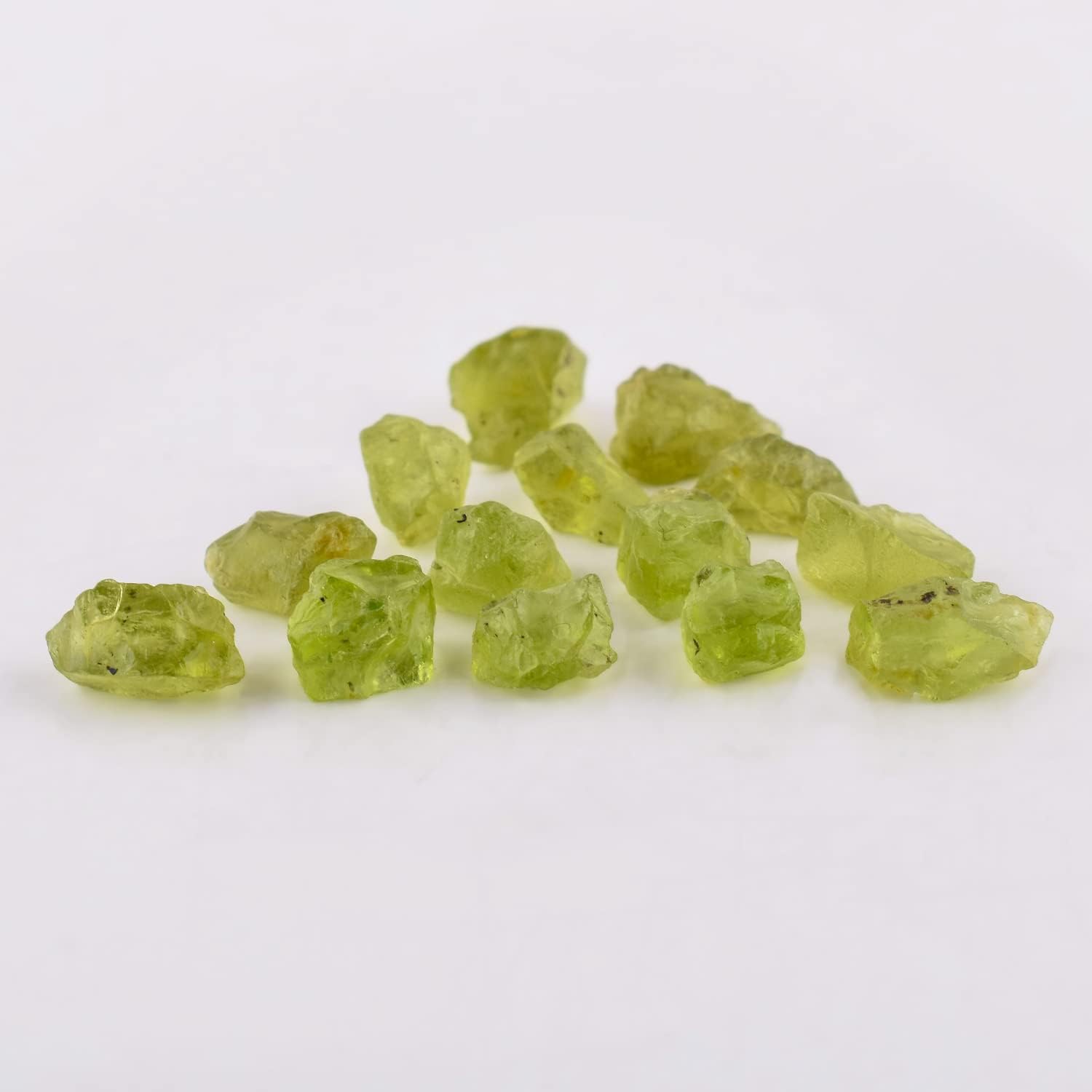 OdrillionGems 25carats AA Raw Peridot Crystal Gemstone Rough Stones Chaka Healing Crystals Handcraft DIY - Jewelry Making Loose Wholesale Lot Wire Wrapping August Birthstone - Image 3