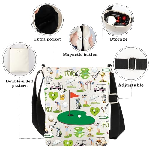 CMNIM Golf Gifts Best Golfer Ideas Golf Practice Training Crossbody Bag Golf Fan Club Gifts for Golfer Coworker Boss Coach3