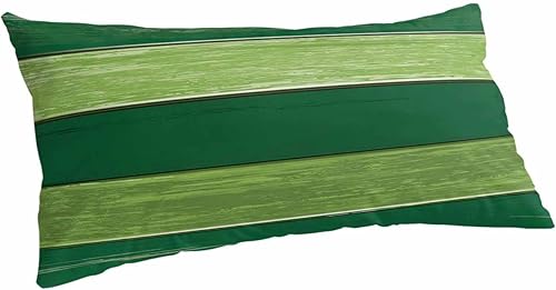 Fundas de almohada de tamaño King de color verde degradado, fundas de almohada suaves para cama, fundas de almohada decorativas de lujo, funda de