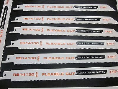 100pc 9" X 10-14tpi BI-Metal Flexible RECIPROCATING SAWZALL Saw Blades S1122VF