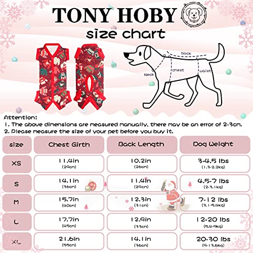 Tony Hoby Dog Pajamas Dog Shirts to Keep Warm in Cold Weather Dog Jumpsuit Pajamas for Small Medium Dog red Boy L  Cucciolini Doodles Tony hoby dog pajamas dog shirts to keep warm in cold weather dog jumpsuit pajamas for small medium dog red boy l   cucciolini doodles