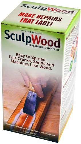 Image of System Three SculpWood Paste Wood Epoxy Filler, 1 Quart Kit