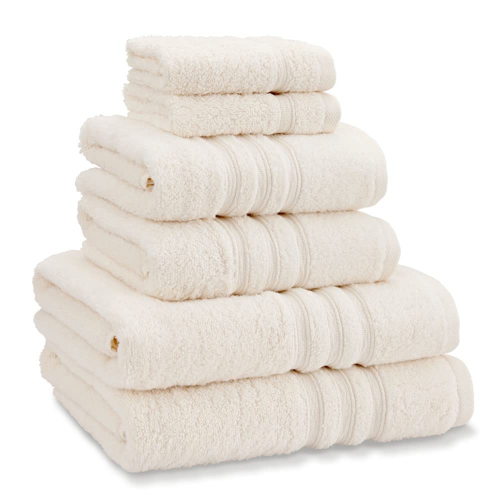 Catherine Lansfield Zero Twist 6 Piece Towel Bale Cream