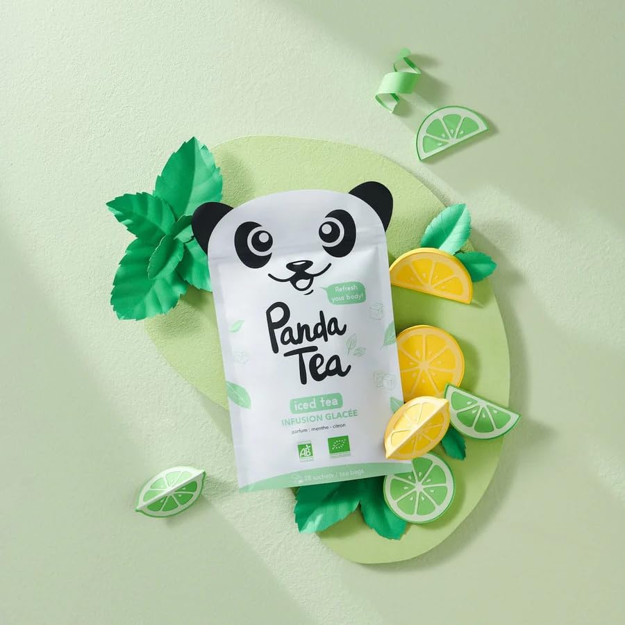 Infusion à froid bio Panda Tea pack ice tea détox menthe citron - 3