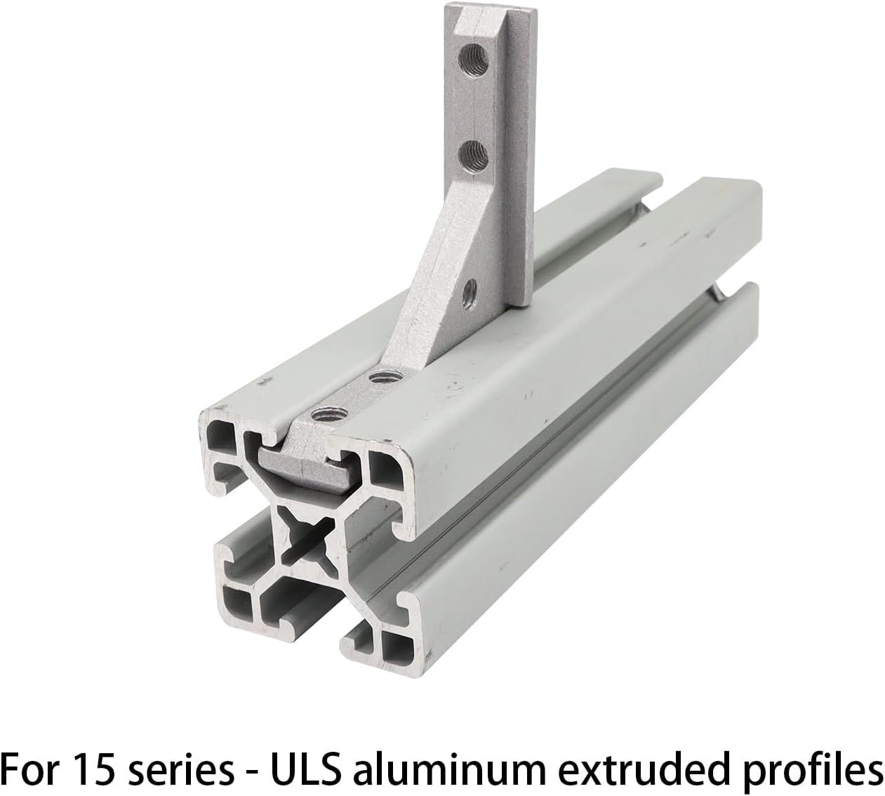 10Pcs 15 Series ULS Aluminum Extrusion Profile Connector Brackets with 10pcs 1515 Series Extruded Aluminum Profiles Corner Pieces 40pcs Screws