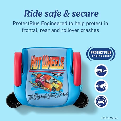 Image of Graco TurboBooster 2.0 Backless Booster Car Seat, Hot Wheels, Travel Booster Seat for Children Ages 4-10, Weight 40-100 Pounds and Height up to 57 Inches