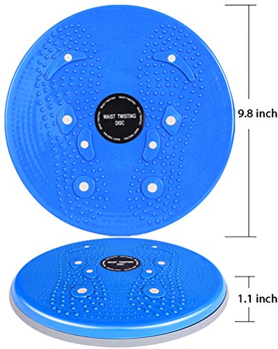 cefera Twister Board for Exercise Waist Twisting Disc with 8 Magnets (Blue)