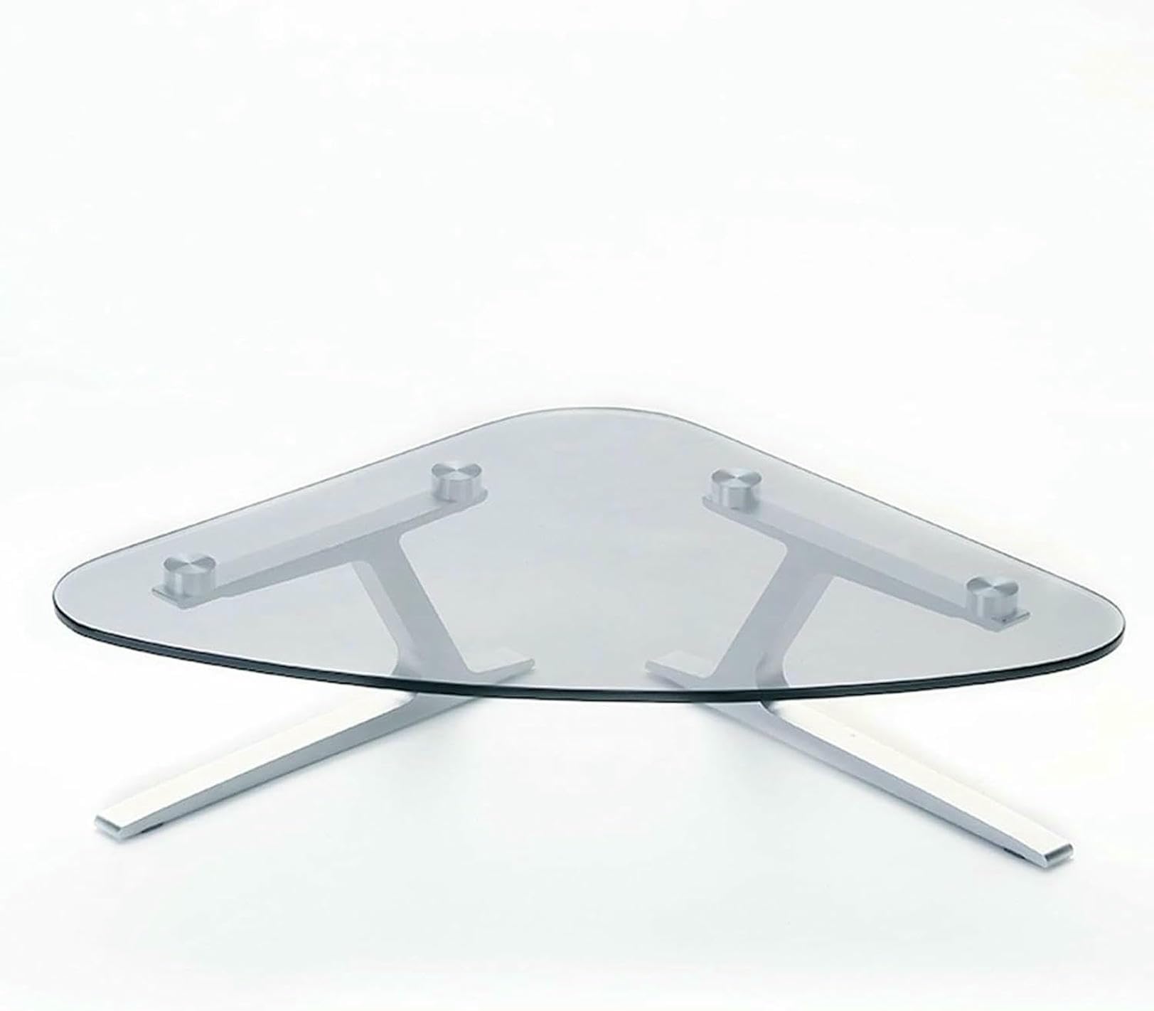 Support d'écran d'angle avec étagère de rangement universelle pour optimiser le bureau