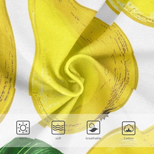 Toddler Underwear Custom 2t Cotton Cute Panties Girl Designer Briefs Kids Undies Yellow Pears Green Leaves White3