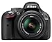 Produktbild Nikon D5200 SLR-Digitalkamera (24,1 Megapixel, 7,6 cm (3 Zoll) TFT-Display, Full HD, HDMI) Kit inkl. AF-S DX 18-55 mm VR Objektiv schwarz