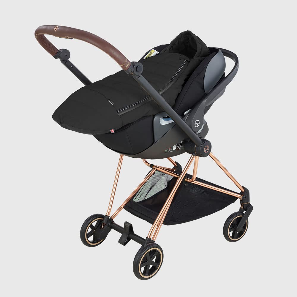 DOOLITTLE Gnome mini100, sacco termico universale ovetto e carrozzina, 100 grammi, black edition
