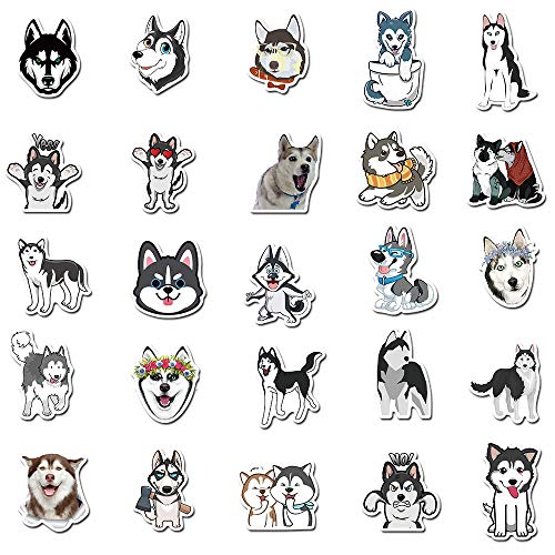50 Pcs Husky Stickers for Kids Teens Adults Boys Girls Gift,Stickers Pack for Laptop,Skateboard,Luggage,Car,Bike - Image 4