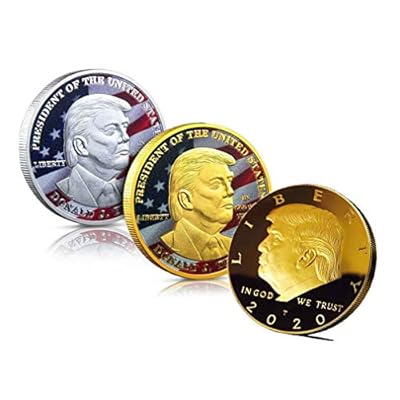 4 Pcs 2020 Trump Coin Keep America Great Challenge Coin - American Eagle Commemorative Coin 41mm Stunning Proof Coin Re-Election Gift Collectors Edition Series
