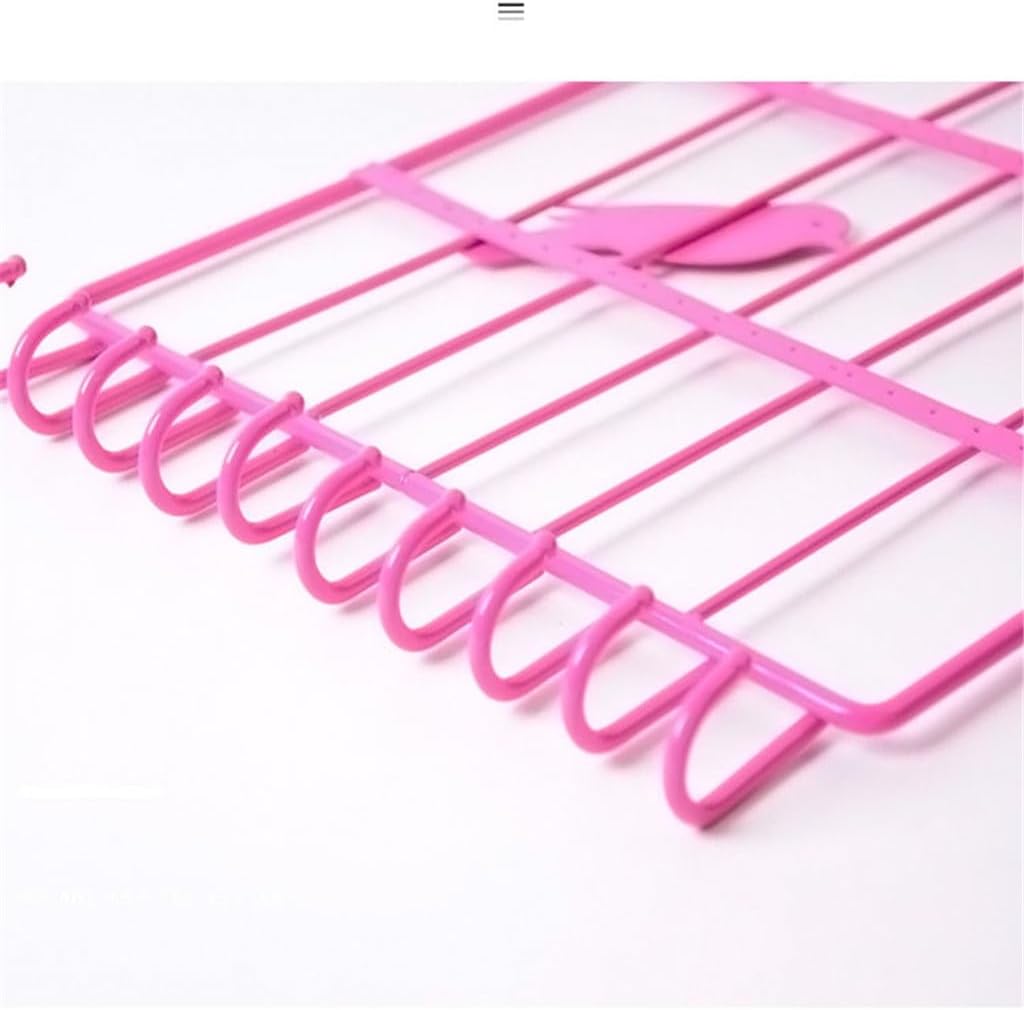 JSEIAJB Birdcage Jewelry Display Rack Home Decoration Jewelry Rack Wall Hanging Earring Rack Necklace Storage Display Rack(E)