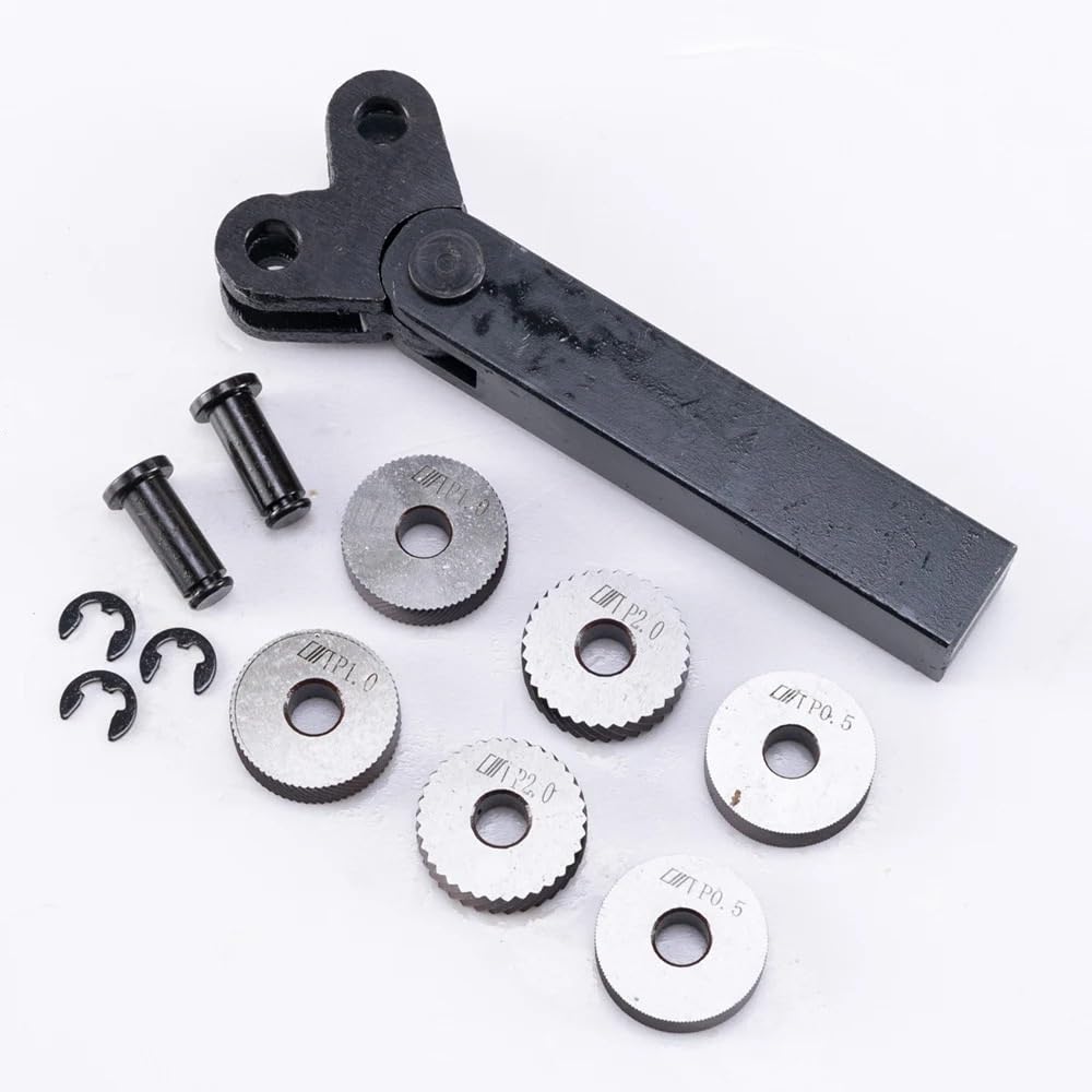 Rueda de estampado de 0.5mm a 2mm en juego de moleteado doble para torno HSS