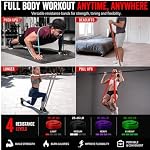 focus.ed Push Up Bar & Resistance Bands Set – Calisthenics & Fitness Equipment for Home Workouts – Workout Equipment Kit with 4 Strength Bands for Exercise, Training & Gym