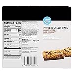 Amazon Brand - Happy Belly Protein Chewy Bars, Peanut, Almond and Dark Chocolate, 5 Count (Pack of 6) - Image 2