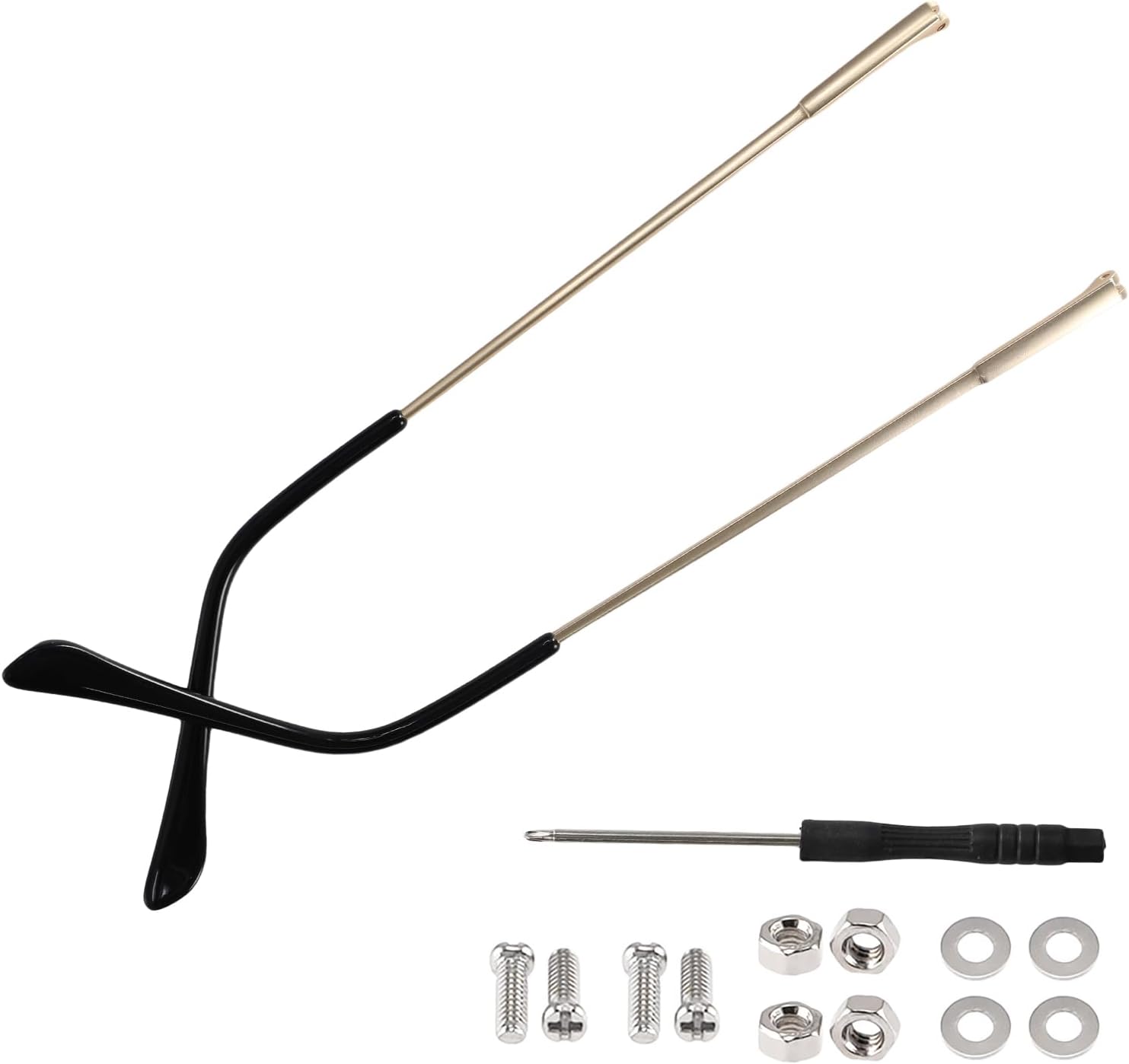 Metal Glasses Arm Replacement & Repair Kit,Strong and Durable,Stylish and Beautiful,Easy to Install,Suitable for All Kinds of Glasses and Sunglasses Repair