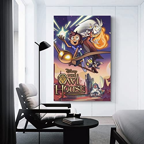 Fotuven Owl House Cartoon Character Classic Poster Canvas Art Poster Poster Decorative Painting Canvas Wall Art Living Room Posters Bedroom Painting 12X18Inch(30X45Cm) #TOP4