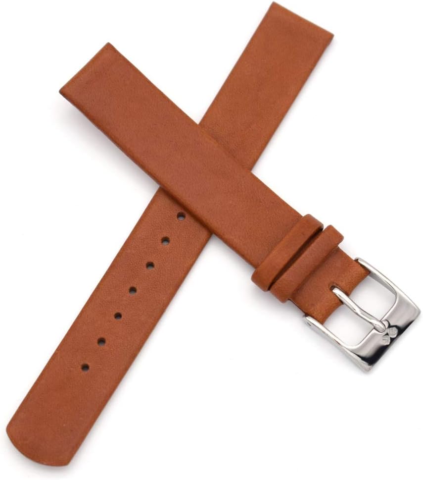14mm Spring Bar Genuine Leather Watch Strap Replacement for Skagen