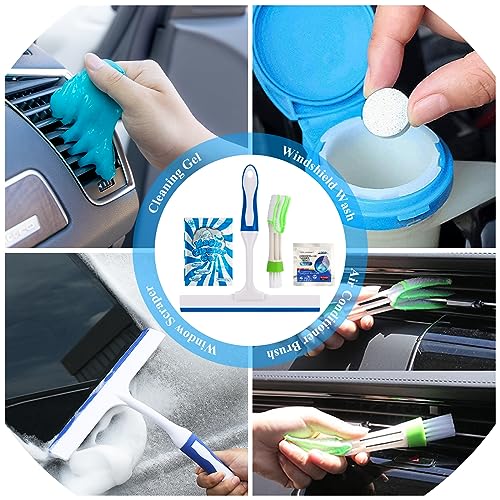 AUTODECO 37Pcs Car Detailing Brush Set, Car Detailing Kit, Auto Detailing Drill Brush Set, Car Detailing Brushes, Car Wash Cleaning Tools Kit with Car Vacuum for Interior, Exterior, Wheels, Blue by AUTODECO - Image 7