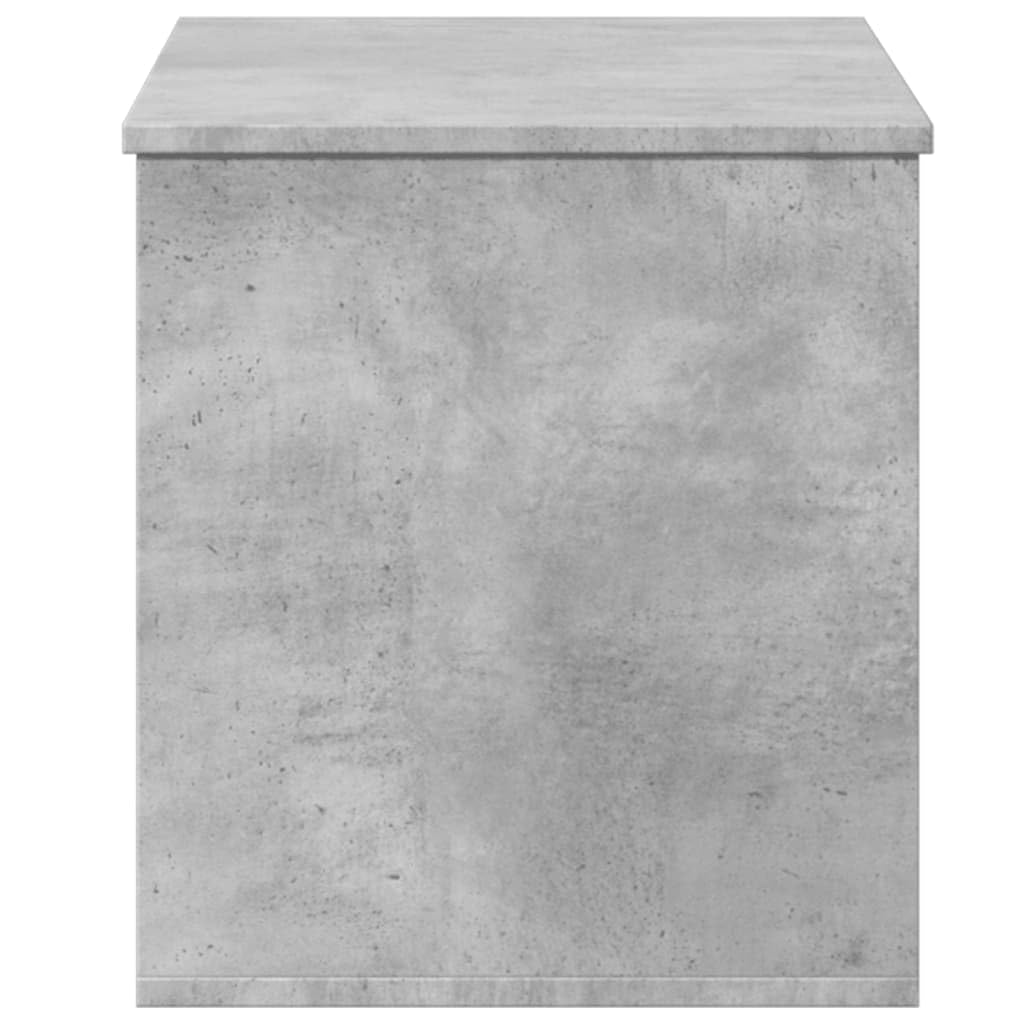 vidaXL Contenitore Grigio Cemento 100x42x46 cm Legno Multistrato Cesta Portaoggetti