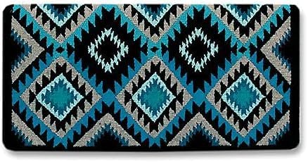 HUMAYL Saddlery Saddle Pad/Blanket for Horses Western Show Horse Saddle Blanket New Zealand Design Handmade Wool Saddle Blanket Top Wool Saddle Pad Regular Size : 34" L x 36" W x 1" inches PAD0193