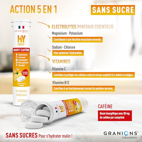 Granions Hydrop Boost caféine citron - vue 3