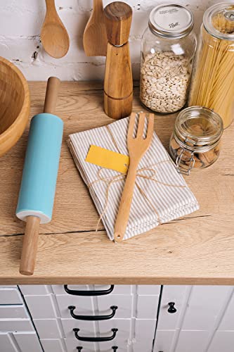 Ceramic-Rolling-Pin16-inch-with-Wooden-Handle-and-Stand-Rolling-Pin-for-Baking-Pastry-Pizza-Dough-Cookie-Pie-Crust-Pasta-Bakery-Non-Stick-Surface-Easy-to-Clean-Turquoise Ceramic Rolling Pin16 inch with Wooden Handle and Stand Rolling Pin for Baking Pastry Pizza Dough Cookie Pie Crust Pasta Bakery Non Stick Surface Easy to Clean Turquoise