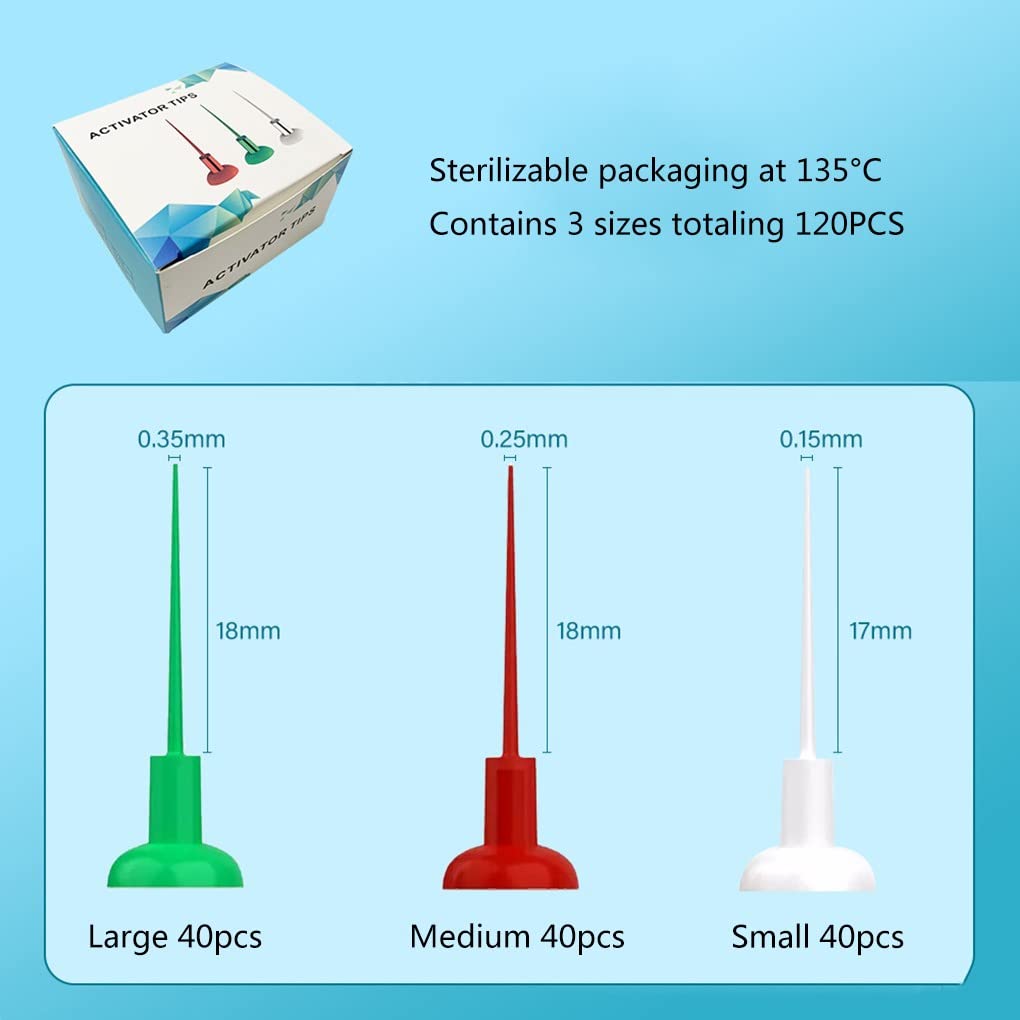 Endo Irrigator Attivatore per apparecchiature dentali per la pulizia dei denti con 120 punte - Odontoiatria essenziale per una corretta igiene orale e cura