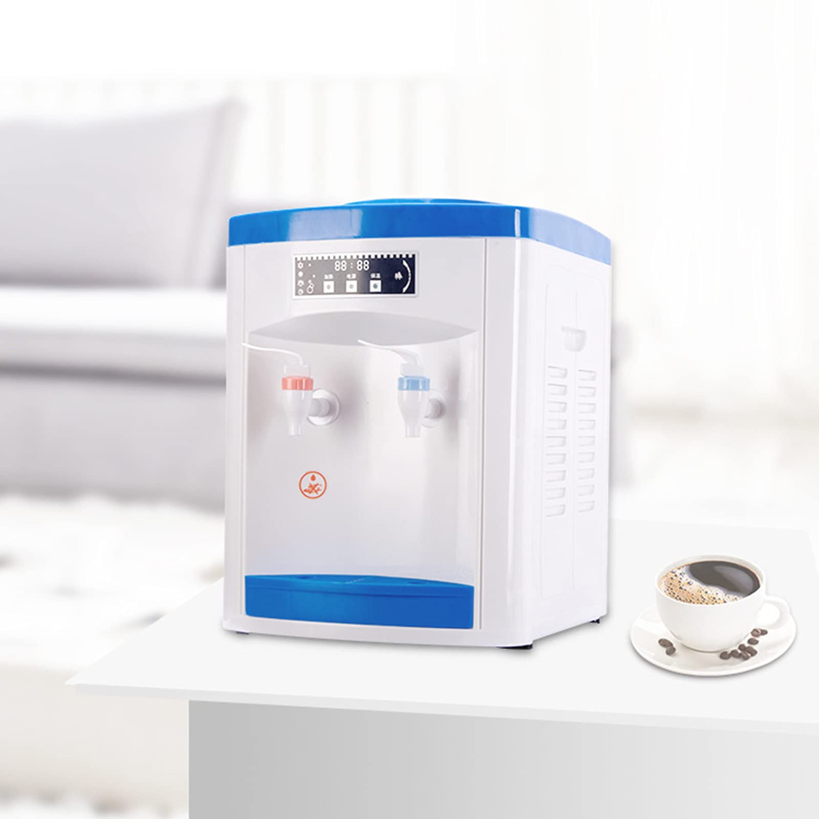 Elektryczny dozownik wody z chłodzeniem, dystrybutor ciepłej i zimnej wody 550 W, temperatura ogrzewania 90°C, dozownik gorącej wody do biura, domu, szybkie podgrzewanie i chłodzenie, do butelek na