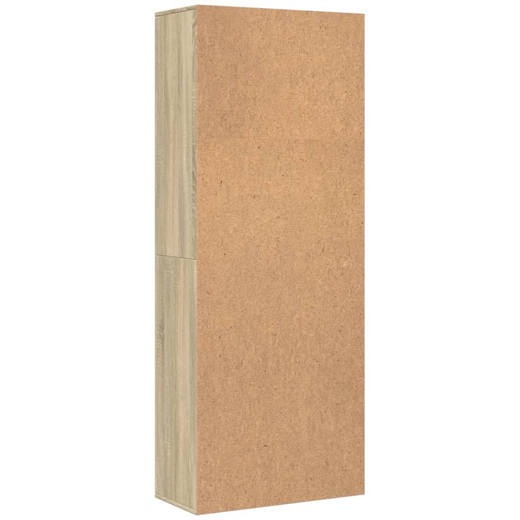 IKAYAA Putzschrank Besenschrank schmal Mehrzweckschrank Haushaltsschrank Hochschrank Lagerschrank Aufbewahrungsschrank Werkzeugschrank Schrank aus Holz-Sonoma Eiche-70x35x180 cm