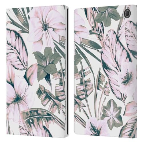 Housse Amazon Fire Max 11 motif floral roses pour travailler en terrasse avec style