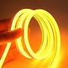 ausuky DC 12V Flexible LED Strip Waterproof Neon Lights Silicone Tube 135 m Lamp Bar Yellow,3m