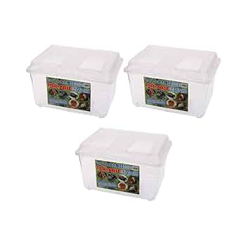 Amazon | 飼育容器 スーパー特大 クリア（幅50×奥行き36×高