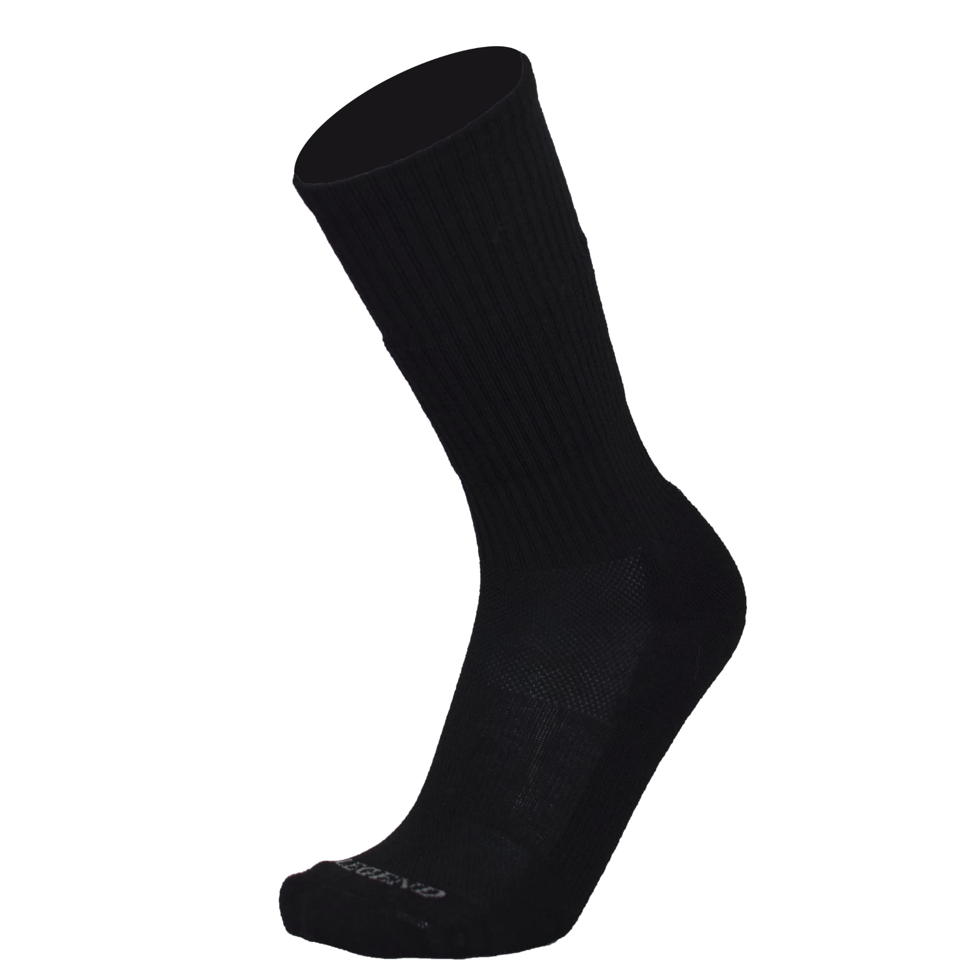 LEGEND Compression Tactical Merino Wool All-Weather Boot Socks - Mid-Calf Military for Men and Women, Black, Medium