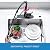 Faucet for Kitchen Sink, WEWE Kitchen Faucet Black Stainless Steel Commercial Spring Kitchen Faucet with Pull Down Sprayer, One Hole or 3 Hole Kitchen Faucet for RV Outdoor Farmhouse with Deck Plate