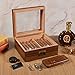 CIGAIOL Handcraft Cigar Kits with Cutter and Lighter, Luxurious Humidor Cigar Box Hold 30-50 Cigars 100% Cedar Wood Case with Digital Cigar Hygrometer/Travel humidor