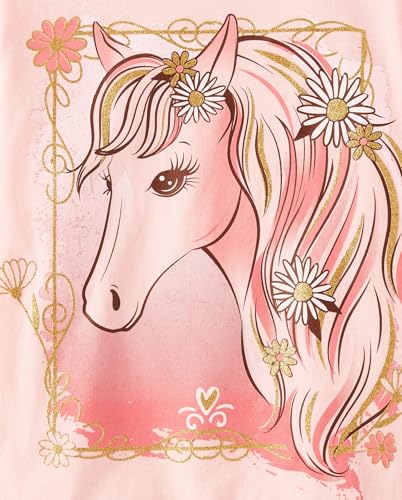 The Children's Place Girls' Assorted Everyday Short Sleeve Graphic T-Shirts, Multipack - Image 5