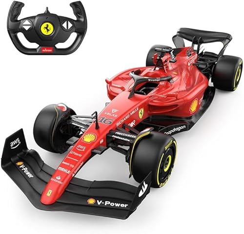 RASTAR RC Car 1/12 Scale 2.4Ghz Remote Control Car for Ferrari F1-75, Ready to Run, Independent Suspension, High Detailed Interior & Exterior, Kids, Boys, Girls, Children Aged 8 and Above, Unisex