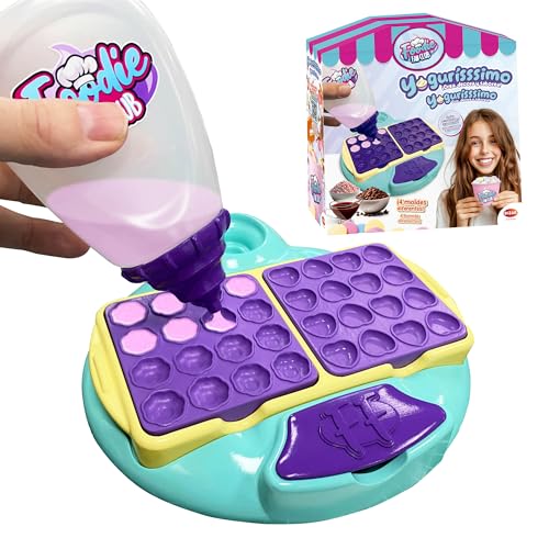 Yogurisssimo, Yogur Dots Helados con 4 Formas Diferentes, con Accesorios para Decorar, añade Tus toppings Favoritos, + 5 años, Bizak (35005072)