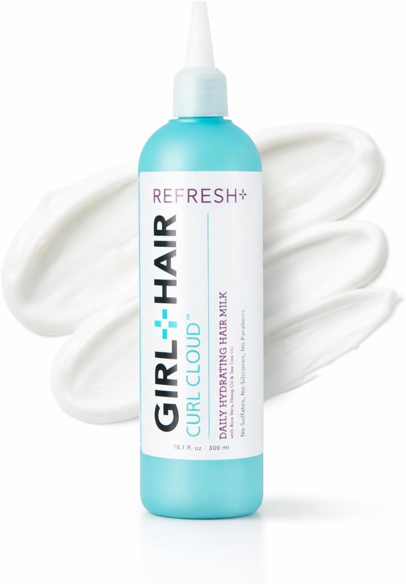 G+H REFRESH+ Daily Hydrating Hair Milk | Deep Hydration to Restore Dry Hair, Refresh Scalp | Aloe Vera, Biotin, & Coconut Water | 10.1 Fl Oz