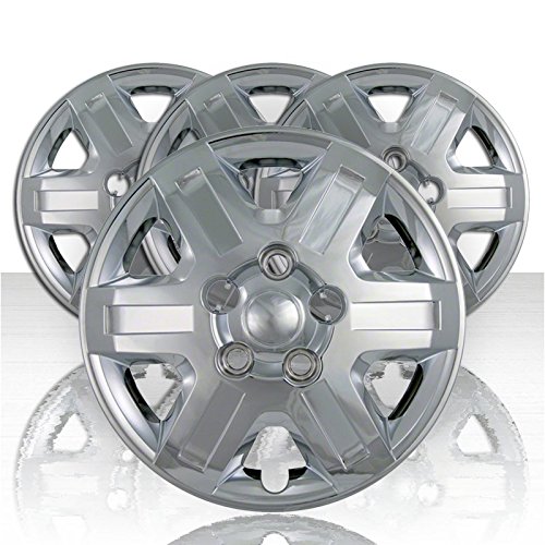Upgrade Your Auto Set of Four 16' Chrome Hubcap Wheel Covers for Dodge Caravan 2008-2013 (Bolt-on)